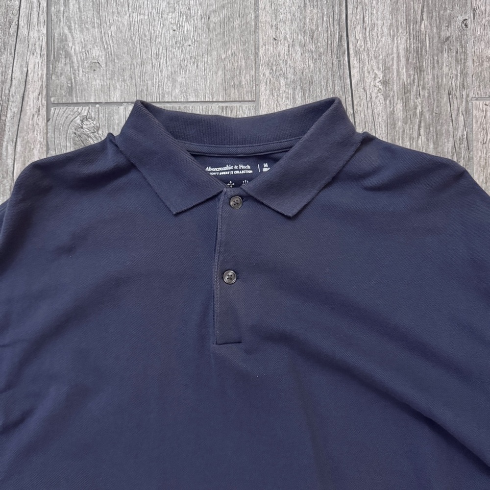 Abercrombie & Fitch Oversized Polo Navy Blue Men’s Medium